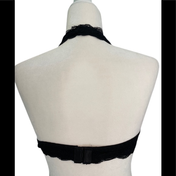 Free Press black lace halter bralette size L - Picture 5 of 11